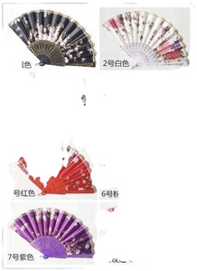 Abanico Plegable de Estilo Chino 2025, Regalo Artesanal, Abanico de Plástico con Polvo Dorado, Abanico de Mano para Baile, Bodas y Fiestas - Product Image 6