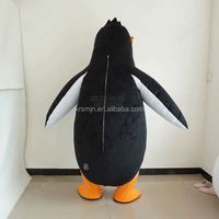 Costume de mascotte gonflable de pingouin de dessin animé personnalisé de haute qualité pour adultes, idéal pour les festivals, Halloween ou les soirées anime, animal en peluche