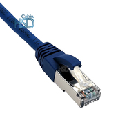 Conector de PVC para uso en ordenador, cable de red interior, Conector de cobre, CCA, cat6A, UTP, FTP, 1,5-50M, cat 6a