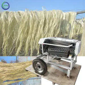 Endüstriyel abaca dekore muz fiber çıkarma makinası kenevir soyma makinesi