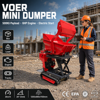 Voer F500S Mini-Raupendumper mit Knicklenkung 500kg CE/EPA-Zertifiziert für Bau- und Straßenkonstruktion