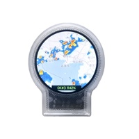 Mini station météo, suivi des vols ESP32, écran LCD rond, transparent, widget intelligent de bureau, carte météo en temps réel, vol