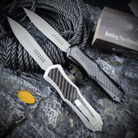 Couteau pliant tactique pour le camping en plein air, la pêche, la chasse, la défense personnelle, couteau durable en acier inoxydable, manche en alliage de zinc, coupeur quotidien
