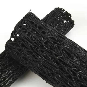 Caniveau drainant perméable en plastique HDPE à filaments 3D aléatoires, enveloppé de <span class=keywords><strong>géotextile</strong></span>, pour tunnel routier - Product Image 6