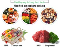 DMP 430 Alimentaire Scellant Sous Vide Traysealer Modifié Atmosphère Machine Conditionnement Alimentaire Industriel Carte Plateau Scellant Prêt Repas Viande Poisson