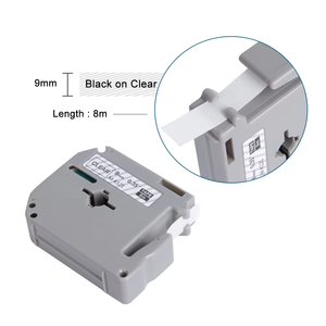 Orison-Ruban d'étiquettes compatible <span class=keywords><strong>Brother</strong></span> M 9mm noir sur M-K121 transparent MK121 M121, pour <span class=keywords><strong>Brother</strong></span> P Touch <span class=keywords><strong>PT</strong></span>-M95 <span class=keywords><strong>PT</strong></span>-<span class=keywords><strong>65</strong></span> <span class=keywords><strong>PT</strong></span>-70BM <span class=keywords><strong>PT</strong></span>-45 - Product Image 3