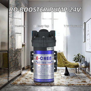 Pompe de surpression électrique domestique en cuivre pour purificateur d'eau par osmose inverse, débit de 400 GPD, montage mural/sous évier/comptoir - Product Image 2