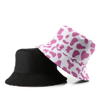 Sombrero de Pescador con Estampado Personalizado al por Mayor, Sombrero de Cubo para Deportes al Aire Libre, Ocio, Moda, Rayas de Vaca, Protección Solar