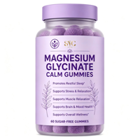 Suplemen Permen Kunyah SYC BIO Magnesium Glycinate untuk Relaksasi Malam Hari, Formula Penunjang Relaksasi, 60 Permen Kunyah Bebas Gula, Pasokan Grosir