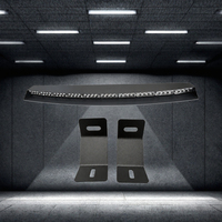 Barre lumineuse d'avertissement d'urgence LED pour vitre arrière de 96 cm |   10 modules LED pour feux stroboscopiques de pare-brise avec supports de montage