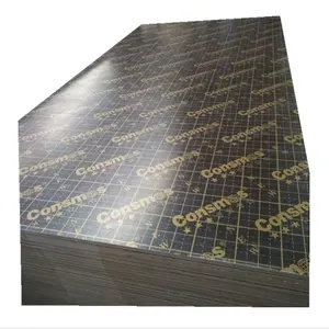 Linyi consmos 18mm water proof film shuttering plywood film faced plywood