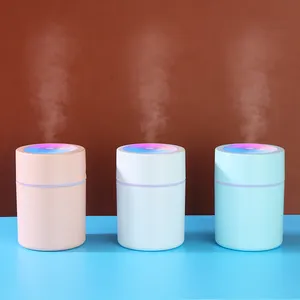 अल्ट्रासोनिक छोटे पोर्टेबल Aromatherapy आवश्यक तेल शांत धुंध स्प्रे 7 रंग मिनी एलईडी पानी कमरे में हवा Humidifier विसारक घर