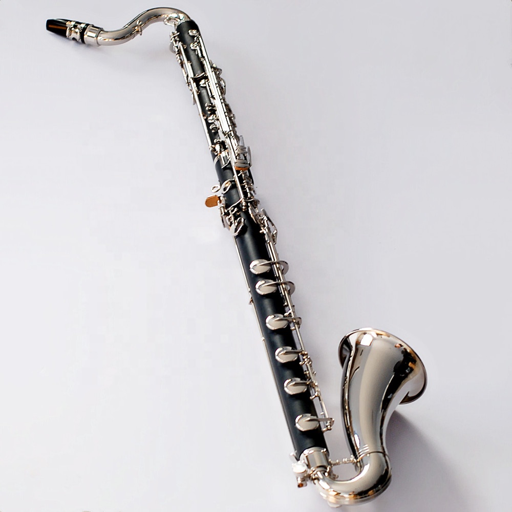 Koloer Low C Bass Clarinet - Nickel Plated Keys & Hard