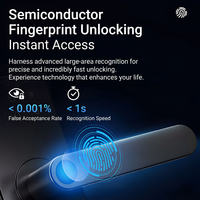 Serrure de porte intelligente Baodeli, étanche, déverrouillage par empreinte digitale, mot de passe, carte, application Tuya, sécurité de classe C, en alliage d'aluminium