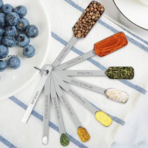 Stainless Steel Eco-Friendly Nesting <b>Measuring</b> Cups and <b>Spoons</b> Set 20 Pieces - Product Image 5