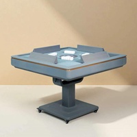 Table de Mahjong de luxe pliante automatique, modèle Iron Forest Turkey Israel, pour machine de Mahjong, compatible Dubai et allemande, jeu de société Okey101, Gris