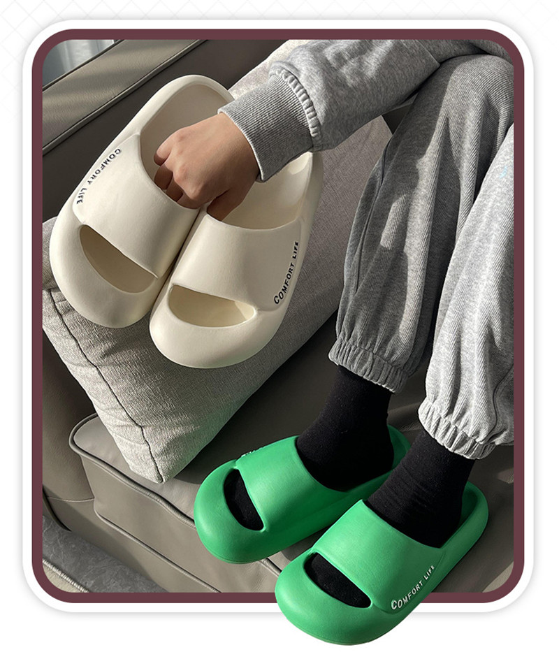 Anti-collision EVA Slippers Women Summer Indoor Home Soft Sole Slides Slippers Men