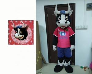 Nuevo disfraz de Mascota de toro marrón personalizado con traje deportivo - Product Image 1