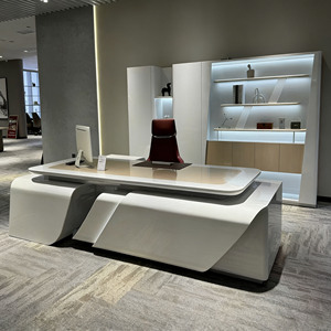 Ensemble de chaises de bureau de direction, mobilier de bureau commercial moderne haut de gamme élégant pour président, directeur général - Product Image 2