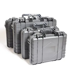 Caixa de ferramenta de plástico de proteção resistente personalizada, caixa de ferramentas maleta, caixa de ferramentas