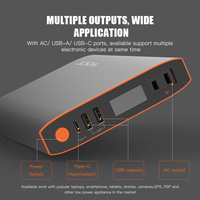 WST 2025 nouveauté vente en gros centrale électrique portable 100W station de batterie externe pour ordinateur portable centrale électrique avec PD type-c et prise secteur