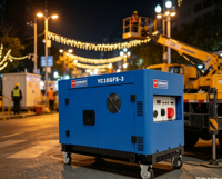 15kVA Leise Dieselgeneratoren 10kW Nennleistung 11kW Maximalleistung V-Twin Zweizylinder Elektrostart Dieselaggregat AVR 25L Kraftstofftank 230V 400V