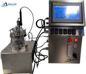 <span class=keywords><strong>Mini</strong></span> BLBIO de un solo canal: <span class=keywords><strong>Mini</strong></span> tanque de fermentación biológica Biorreactor impulsado por motor de vidrio de acero inoxidable - Product Image 1