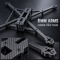 Mark4 V3 Pro 13 Inch FPV Drone Frame Tipe H 570mm Wheelbase Quadcopter Frame Dengan Dudukan Pengontrol Penerbangan Ganda