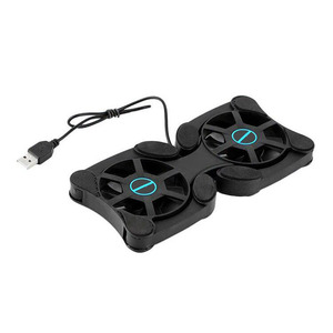 พัดลมระบายความร้อนโน้ตบุ๊กแบบพับได้ USB Mini พร้อมขาตั้ง พัดลมพกพา แผ่นรองระบายความร้อน คอมพิวเตอร์ - Product Image 2