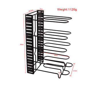 Có thể điều chỉnh nhà bếp <span class=keywords><strong>5</strong></span> lớp dây Kệ mở rộng sắt kim loại đồ nấu nướng chậu và chảo nhà bếp lưu trữ chủ giá - Product Image 2