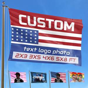 Banderas Promocionales Publicitarias, Banderas Personalizadas de Plumas, Bandera Nacional de 3x5 pies con Impresión de Logotipo, Bandera Personalizada de Poliéster - Product Image 2