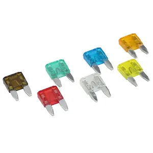 DaierTek Plastic Mini Blade Car Fuse 1~40A Colorful Plug-In Type Fuse Automotive Blade Fuse for Household Appliances