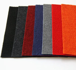 Alfombra de costilla a rayas de poliéster económica, látex hecho a máquina para escaparates de boutique, tiendas emergentes, puestos de mercado de temporada - Product Image 2