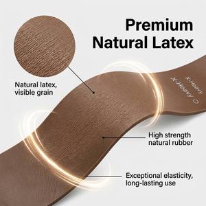 Juego de Bandas de Resistencia de Látex Natural de 5 Niveles Premium, Color Degradado, Elásticas y Fuertes, para Fortalecer Glúteos, Ejercicio en Casa o Gimnasio - Product Image 5