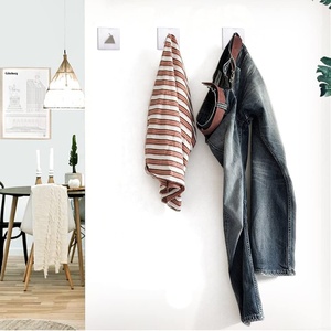 Ss 304 # Hookes Wet Met Sticker Geborsteld Oppervlak Zware Multipurpose Kleding Gewaad Kleerhanger Badkamer Keuken Haak - Product Image 4