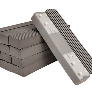 Mini tête de serpillière rectangulaire grise rotative, éponge absorbante mains libres pour le nettoyage du bureau - Product Image 1