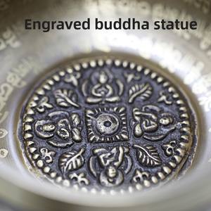 Cuenco para cantar de Yoga y meditación, acabado antiguo de cobre martillado a mano para decoración de escritorio de oficina en casa, regalo de relajación - Product Image 5