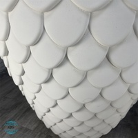 Pot Bunga Taman Besar Desain Baru 2025, Tahan Lama, Klasik, Terbuat dari Fiberglass Magnesium Oksida, Ukiran Tangan, untuk Luar Ruangan, Merek QUANGUI