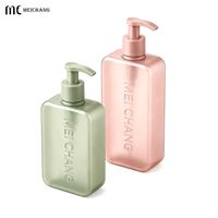 Bouteille à pompe carrée en PE de grande capacité 250 ml, 450 ml, 550 ml, 980 ml pour crème solaire, soins corporels, emballage cosmétique