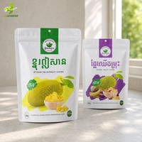 Op maat gedrukte, voedselveilige, hersluitbare ziplock plastic aluminiumfolie stand-up pouch doypack verpakkingen voor gedroogd fruit