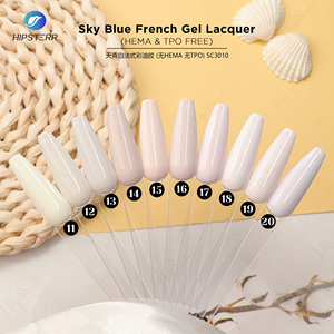 Esmalte de Uñas en Gel Blanco Francés SIN HEMA ni TPO, Esmalte de Uñas en Gel UV Removible, Diseño de Manicura Francesa para Salón o Uso Personal para Mujeres - Product Image 3