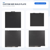Placa de Impresión 3D de Poliurea de Tamaño Personalizado, Flexible, de Acero para Muelles, OEM para Bambu, Creality, Anycubic, Elegoo