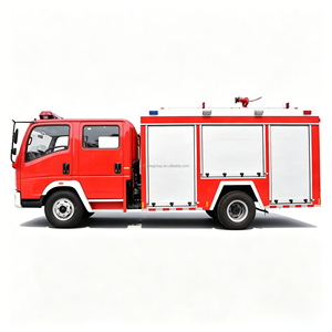 Camion de pompiers professionnel à poudre sèche de grande capacité avec réservoir de poudre et système d'extinction à mousse d'eau pour la lutte contre les incendies chimiques industriels - Product Image 1