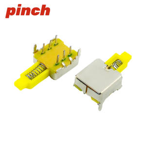 Interrupteur à clavier de piano 12 broches 6 broches 8 broches A03 Droit Auto-bloquant Déverrouillable CC Simple rangée 3 broches PS 12E05 22E05 - Product Image 3