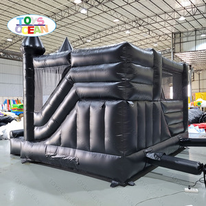 Château noir gonflable personnalisé de maison de rebond d'Halloween adapté à la location de fête de <span class=keywords><strong>vacances</strong></span> - Product Image 5