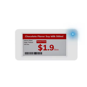 Étiquette de rayon électronique MinewTag 2,66 pouces, encre électronique 3 couleurs, plastique ABS, étiquettes de prix numériques pour supermarchés, certifiées CE FCC ROHS - Product Image 4