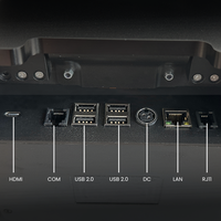 Terminal de point de vente (TPV) Android 15,6 et 10,1 pouces à double écran tactile anti-traces de doigts, en alliage d'aluminium, pliable et rotatif, pour restaurants et cafés