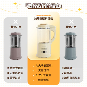 Soy Milk Maker 1.75L Multifunctional Microcomputer Control Cream White Electric For 3-4 People - Product Image 2