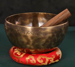 Bol chantant en bronze plaqué or fait à la main en Inde, Sea Wolf Star Nepal, pour <span class=keywords><strong>le</strong></span> yoga, la méditation et la guérison - Product Image 3