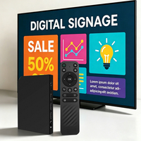 جهاز أندرويد تي في بوكس ذكي بنظام أندرويد 14 مع معالج Amlogic S905X5M رباعي النواة، دقة 4K فائقة الوضوح، تقنية HDR، ذاكرة وصول عشوائي 2 جيجابايت، تخزين 16 جيجابايت، واي فاي